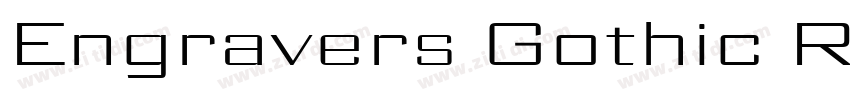 Engravers Gothic Reg字体转换